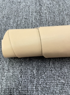 H482厚度1.1mm进口牛皮浅黄色小牛皮手感微软