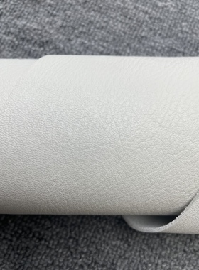 E916进口头层白色荔枝纹牛皮手感微软厚度1.4mm