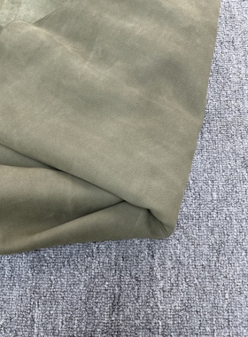 K56厚度1mm进口头层墨绿色软磨砂植鞣牛皮手感较软