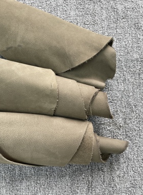 K66厚度1.1mm进口头层灰绿色磨砂荔枝纹手感适中