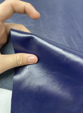 E1183进口头层Ecco蓝紫色软皮牛皮手感微软厚度1.1mm