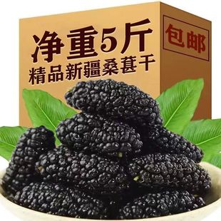 头茬新货正宗新疆桑葚干野生黑桑葚干泡水泡酒 5斤装 净重发货