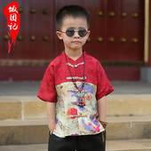 日常可穿小孩 儿童汉服男童周岁男宝礼服中国风唐装 2026新款 夏季