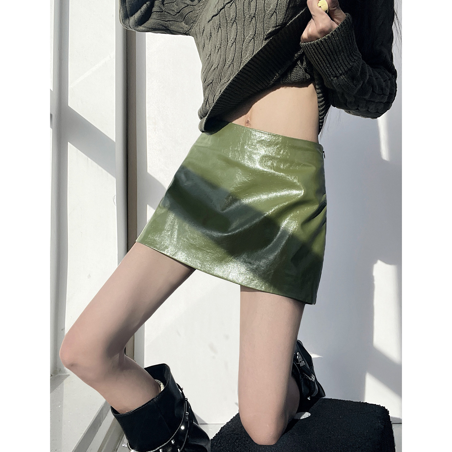 MianCun简约基础款纯色气质百搭半身裙女秋冬高腰显瘦包臀裙短裙,女装/女士精品,半身裙,淘宝优惠券,粉丝福利购,淘宝优惠卷