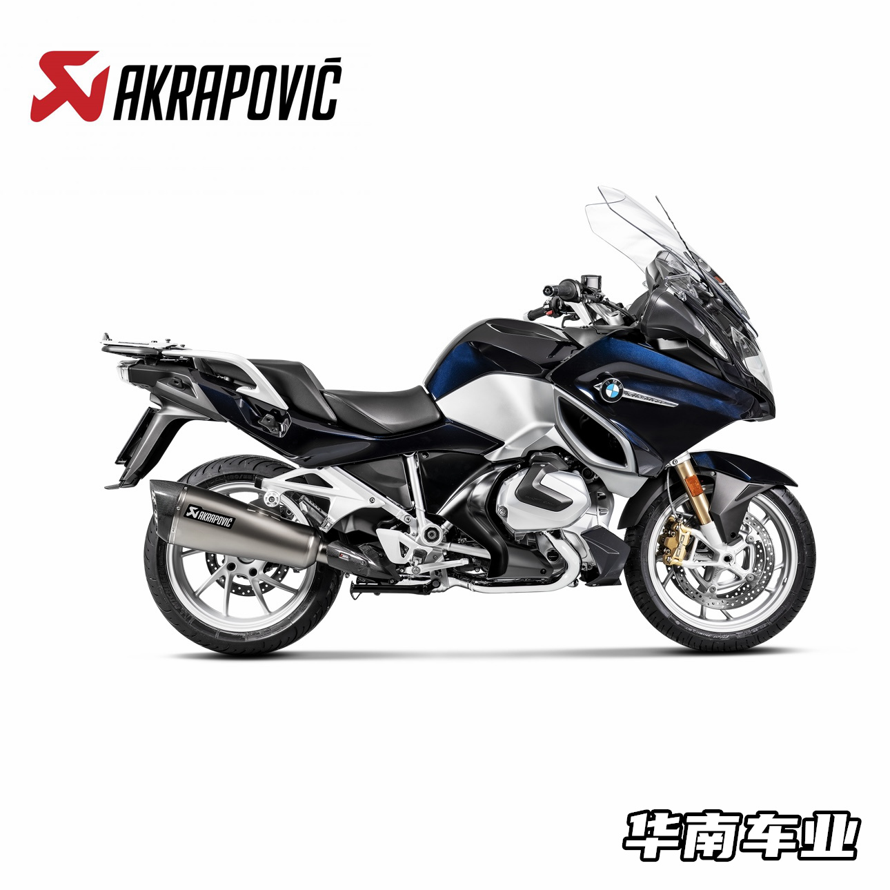 Akrapovic适用BMW新款宝马R1250RT改装天蝎排气管尾段 钛合金前段