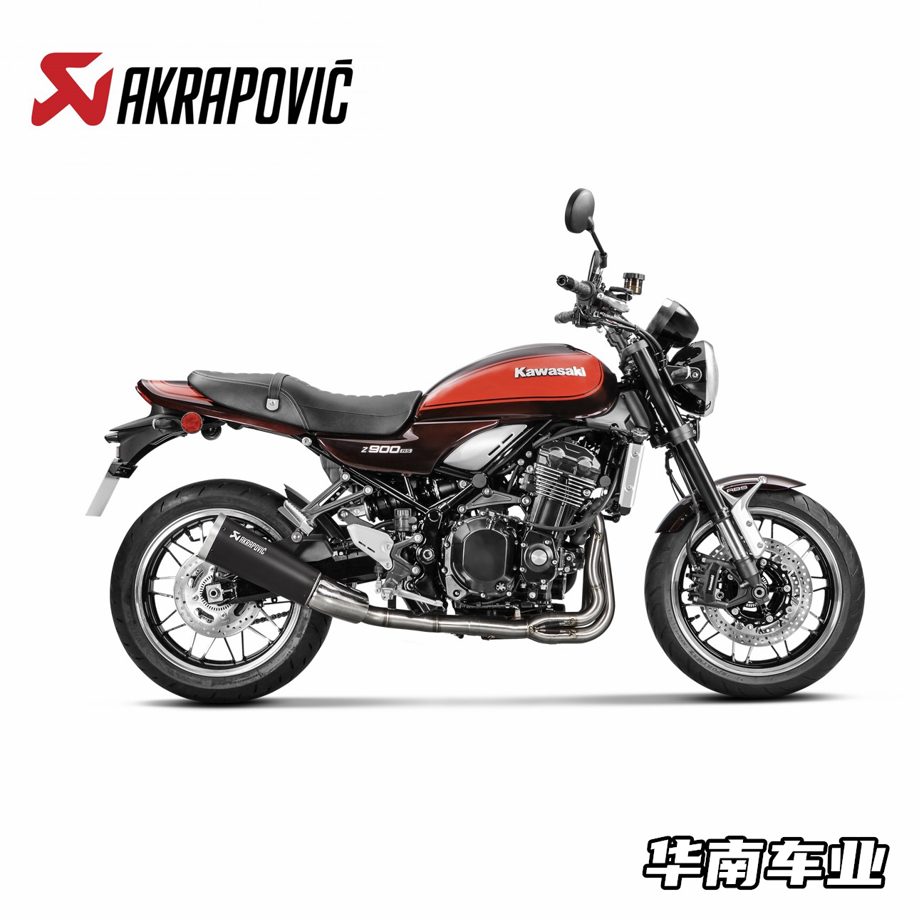 Akrapovic 适用川崎Z900RS改装天蝎钛合金排气管尾段 不锈钢前段