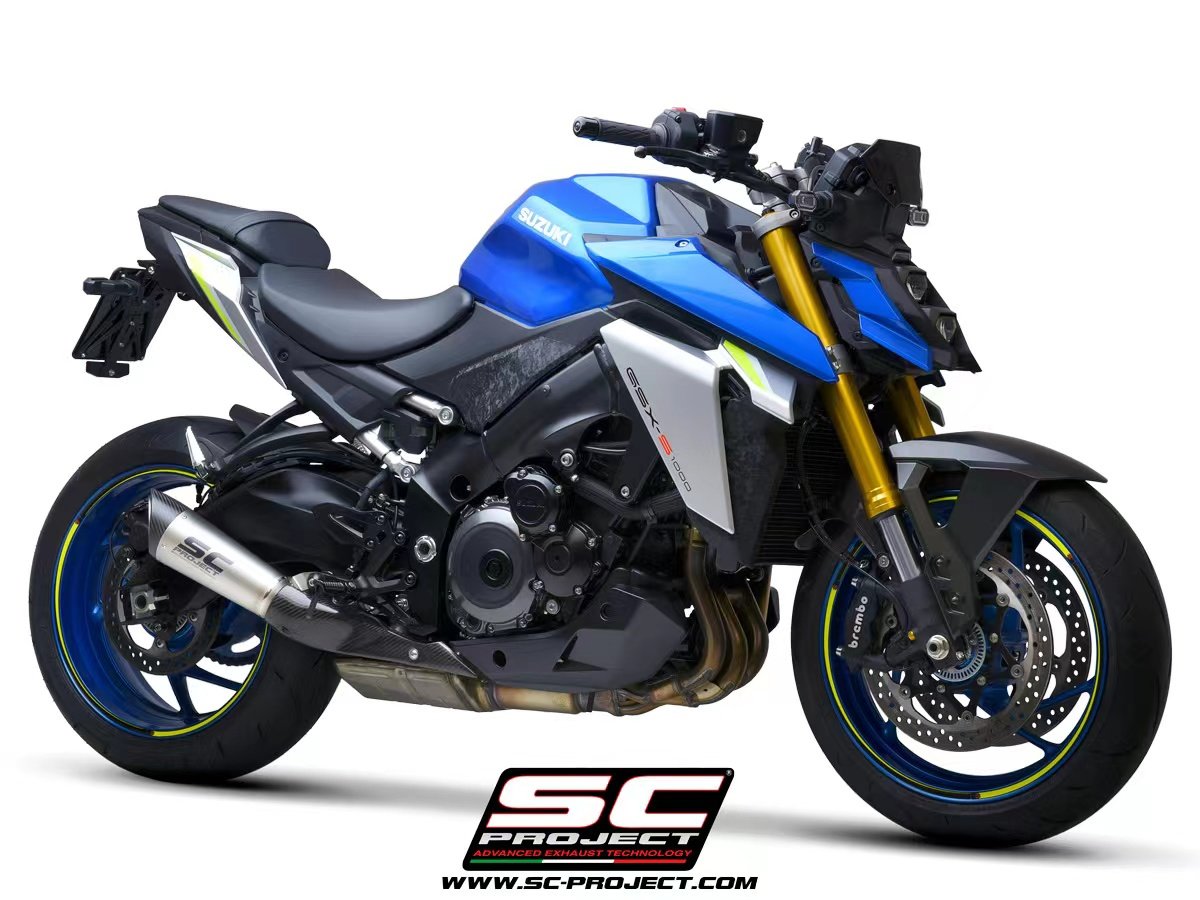 意大利sc project 适用铃木gsxs1000 钛合金排气管改装sc-s1尾段