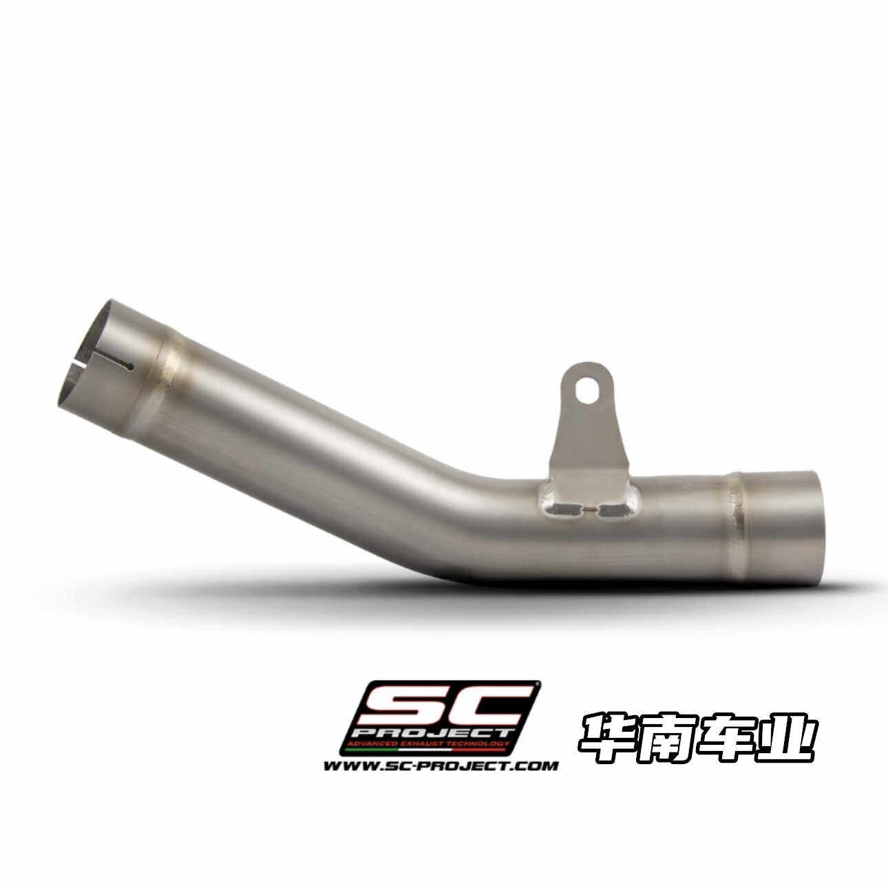 Italian Sc Suitable for the New Kawasaki Zx6R Modification, Carbon Fiber Coke Can Titanium Alloy Exhaust Pipe Mid-Tail Section