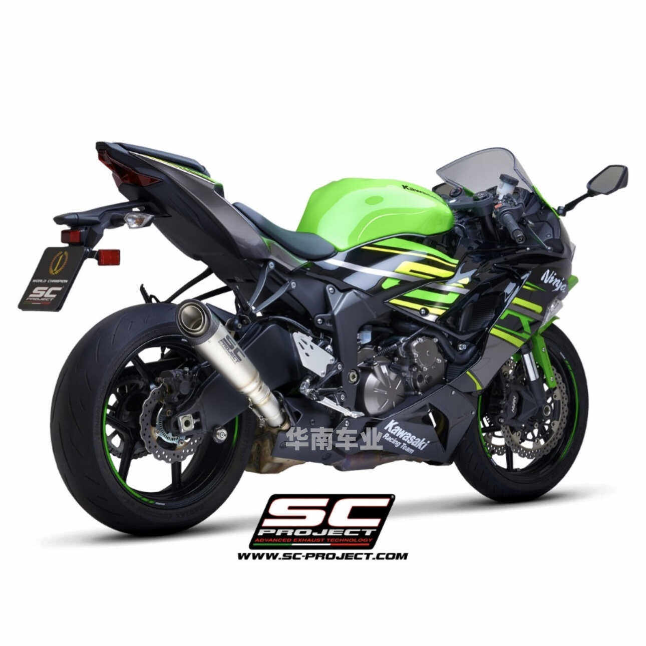 意大利SC川崎ZX6R改装排气管尾段
