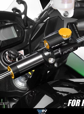 德国DIMOTIV 适用川崎NINJA1000SX 方向阻尼改装防甩头钛尺座套件