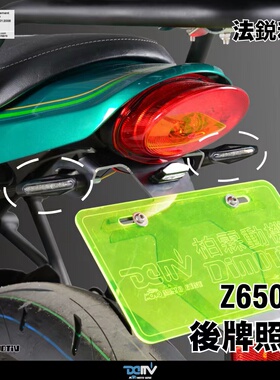 德国DIMOTIV 适用新款川崎Z650RS 短尾后牌照支架改装 LED转向灯