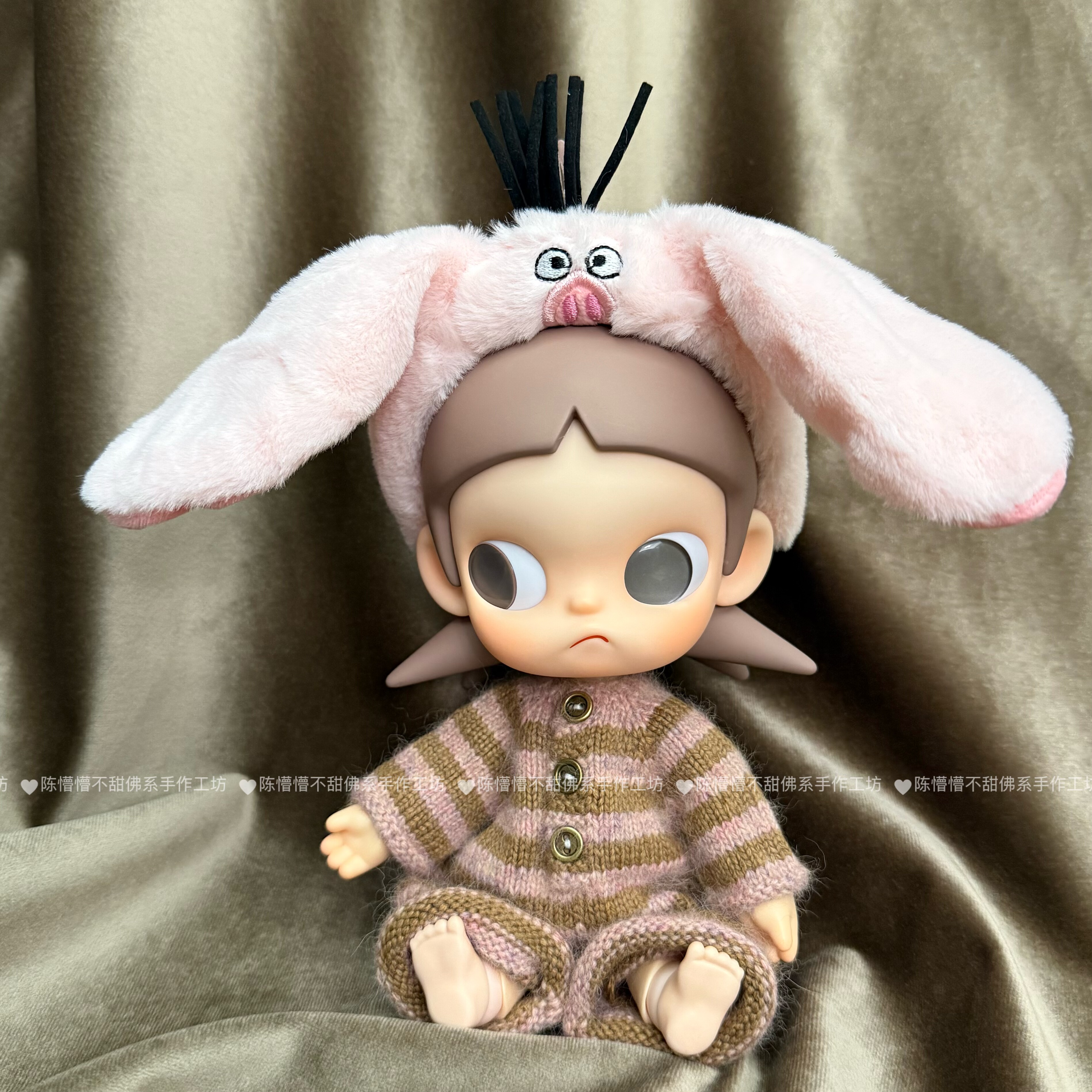 嘎子姐zsigaob22小六玩偶适配无属性针织纯手工毛衣娃衣连体裤