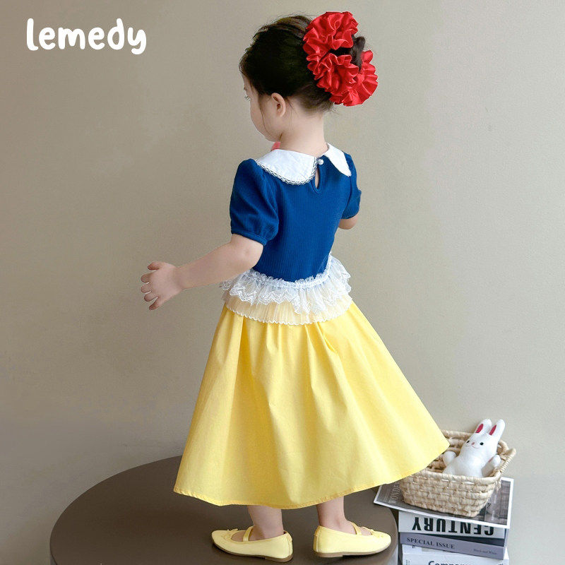 韩国Lemedy女童套装夏季2026新款儿童夏装女宝宝超好看白雪公主裙