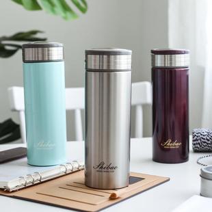 香港世宝骨瓷内胆保温杯套装学生双层真空不锈钢304随行水杯