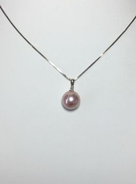 紫色圆形珍珠母贝不含链吊坠