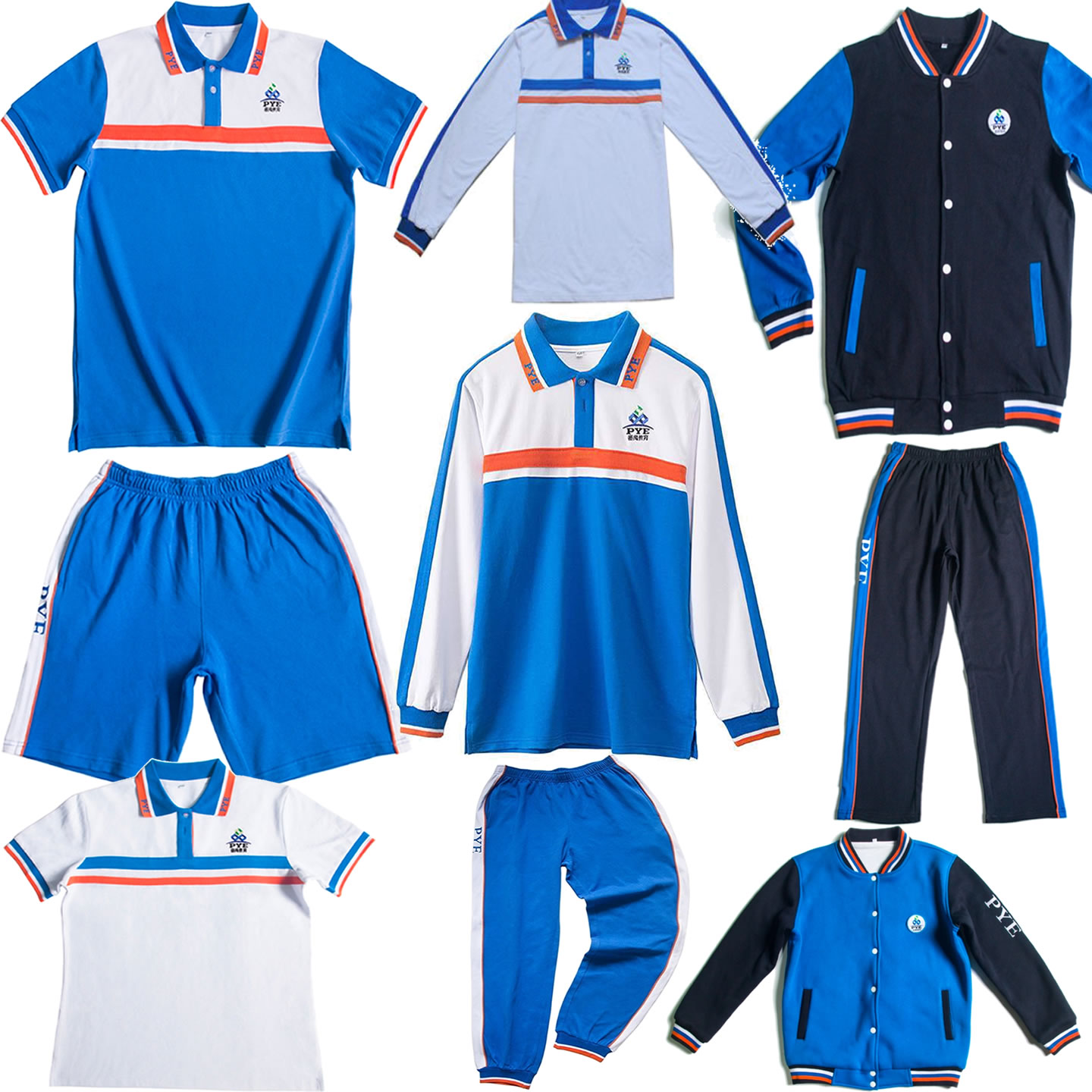 番禺初中校服番禺区初中生校服夏装春冬装新款男女运动服短袖长裤