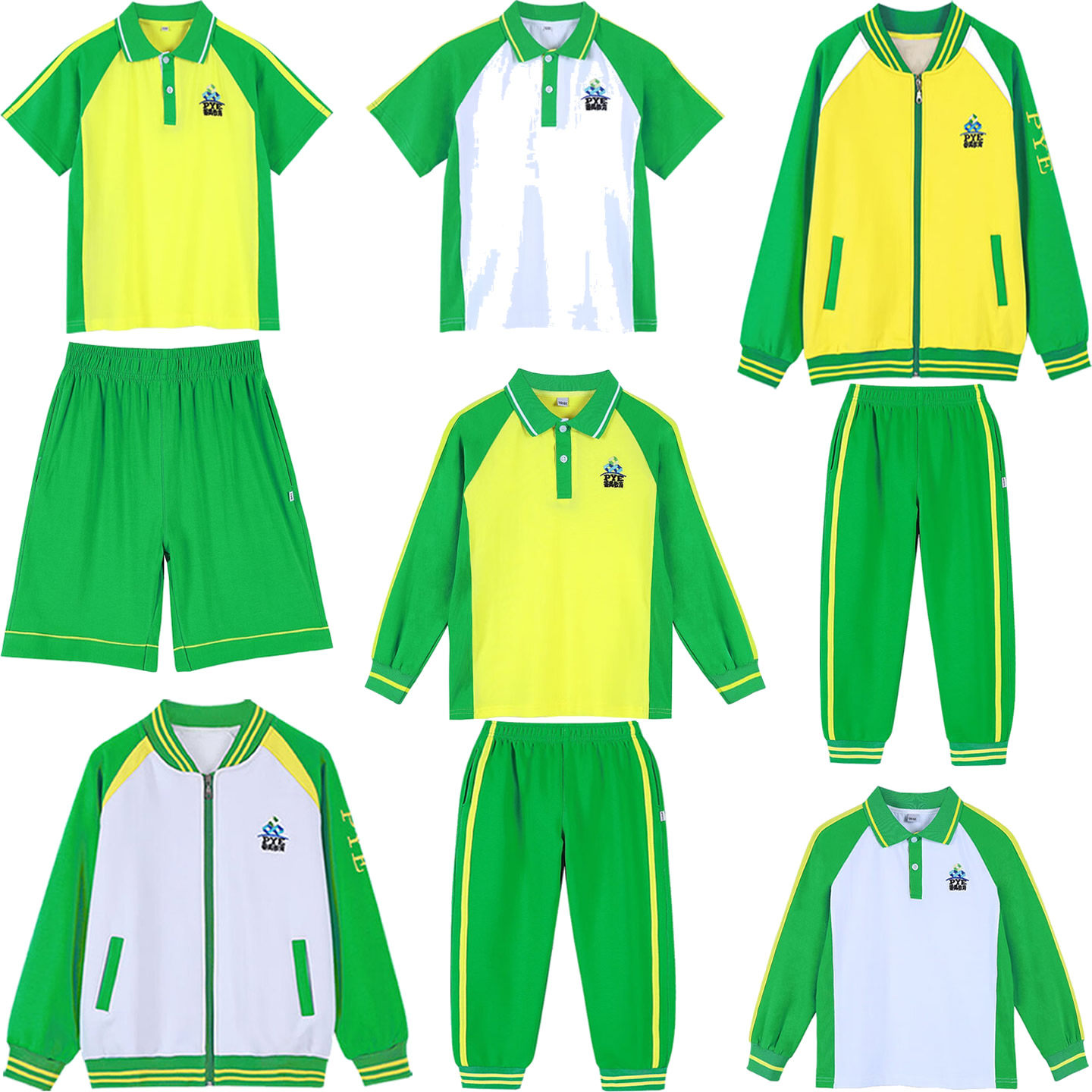番禺校服外套加绒番禺区小学生校服长袖秋冬装番禺小学校服配校徽