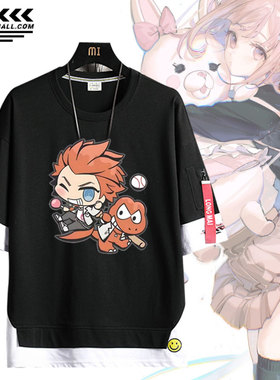 弹丸论破日向创狛枝凪斗七海日系人物卡通夏季男女休闲短袖T恤