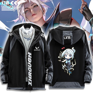 无畏契约瓦罗兰JETT游戏联名周边休闲外套男女秋冬夹克衣服上衣潮