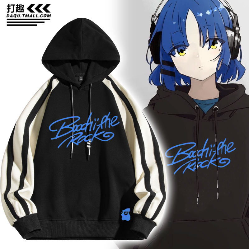 HTT轻音少女动漫周边短袖T恤k-on平泽唯秋山澪蓝白碗男二次元衣服