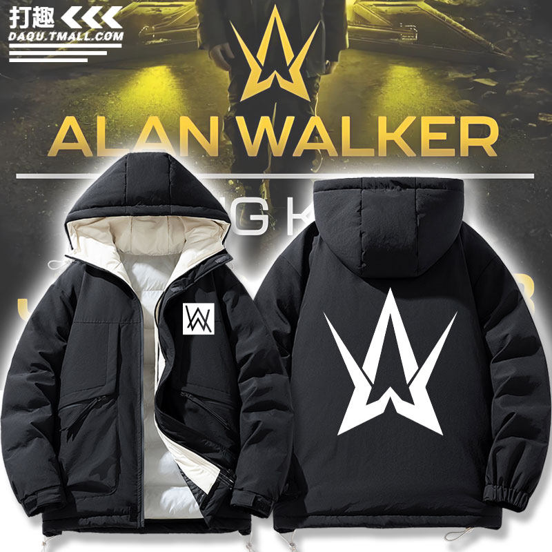 艾伦沃克alanwalker同款faded羽绒棉衣服休闲男女夹克衫外套衣服