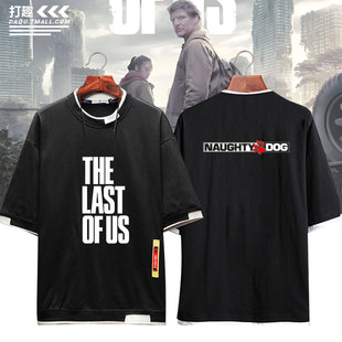 the last of us 游戏美国末日最后生还者周边短袖T恤衫男半袖纯棉