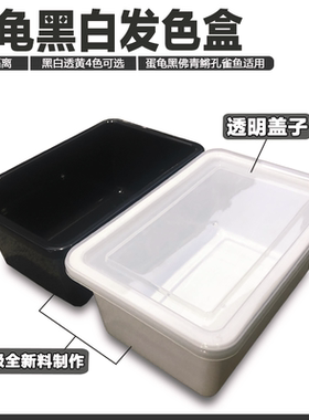 乌龟发色盒隔离盒增色盆鳄龟蛋龟剃刀青鳉黑色白色纯色加温饲养盒
