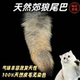 猫咪丰容玩具郊狼尾巴猫玩具郊狼皮毛片逗猫棒宠物耐抓咬尾巴发泄