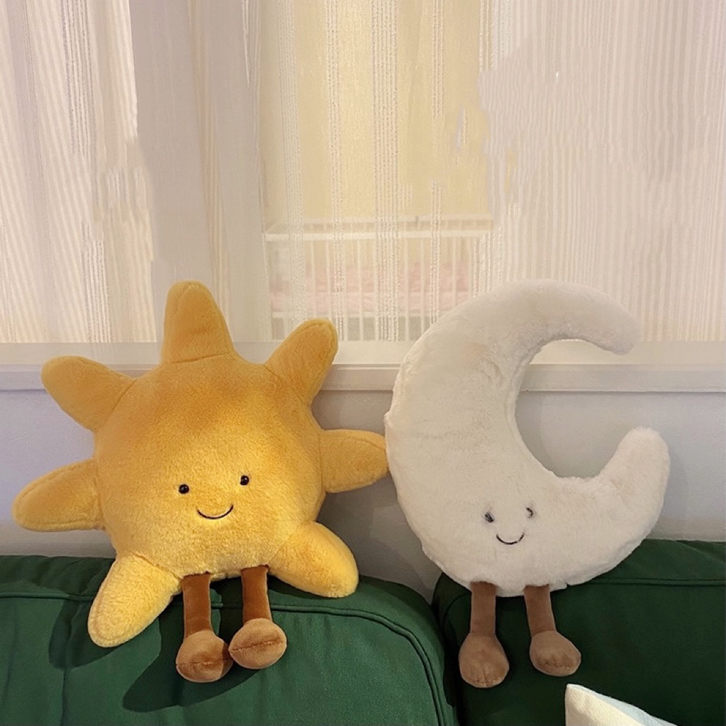 可爱ins 太阳花抱枕靠垫卧室沙发装饰榻榻米儿童玩偶汽车载靠背垫