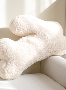 超软云朵绒的剪影兔子女生睡觉护腰枕腰垫沙发办公室午睡抱枕靠垫