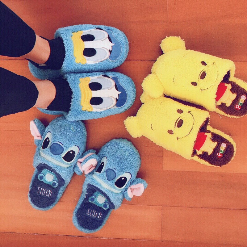 卡通史迪仔唐老Y鸭X三眼怪物毛绒家居室内地板拖毛绒棉拖鞋,居家布艺,居家棉拖/棉鞋,淘宝优惠券,粉丝福利购,淘宝优惠卷