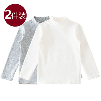 日本优衣厍男女童半高领打底衫