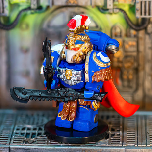 战锤40k星际战士极限战士阿斯塔特冠军 桌游战旗人仔拼装积木玩具