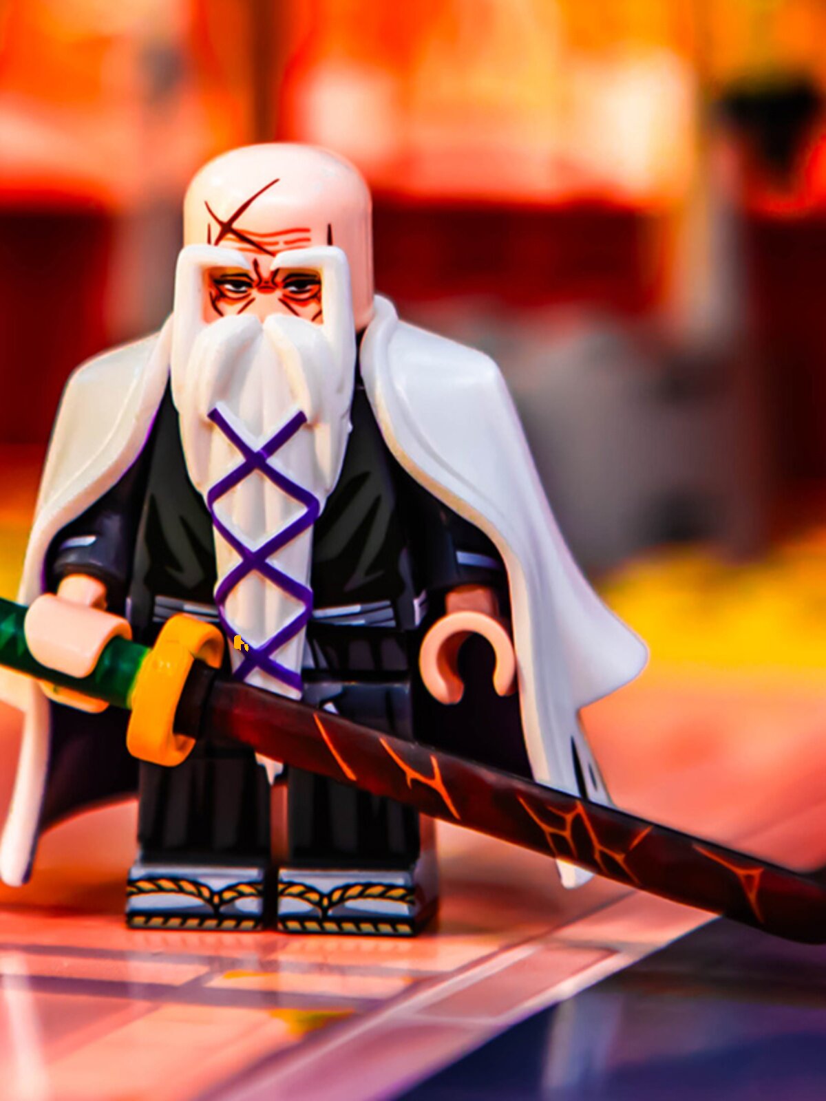 국가 조수 장난감 애니메이션 데스 마운틴 모토모토 류자이 시게쿠니 미니피규어 잔류 감옥 옷 형태 빌딩 블록 레고에 적합