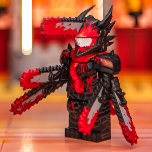 电锯人拼装玩具积木人仔玩具模型