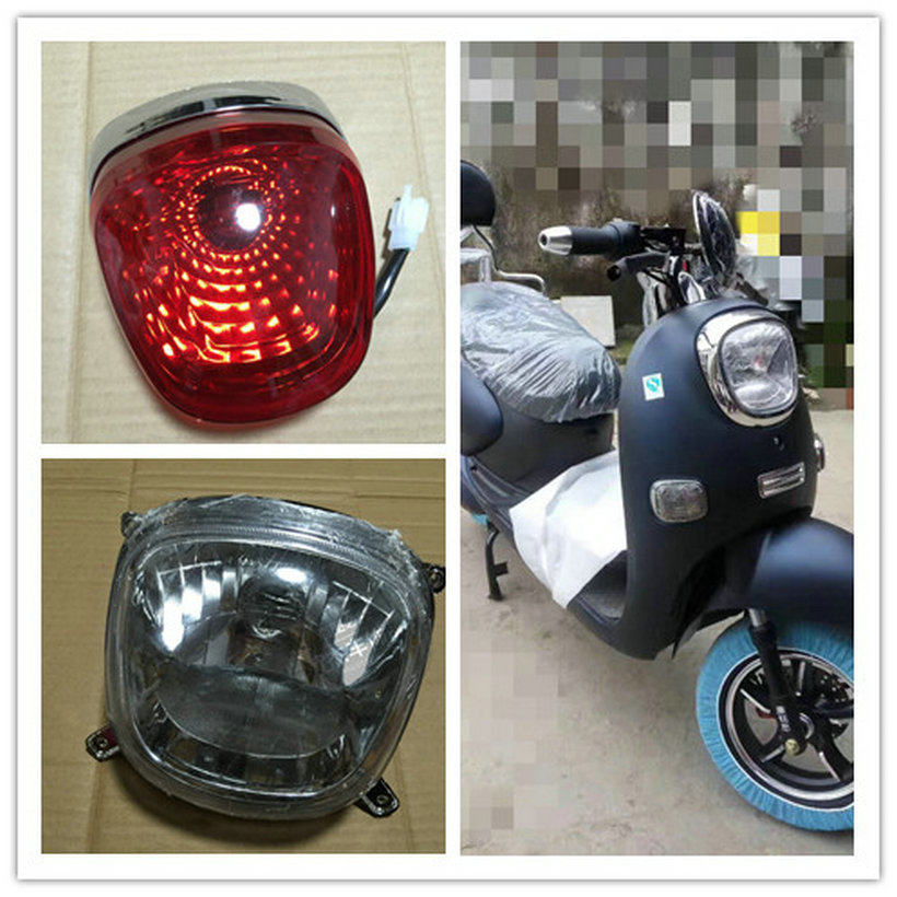 金龟王外壳正厂部件新金龟王电动车外壳大灯转向灯后尾灯电镀