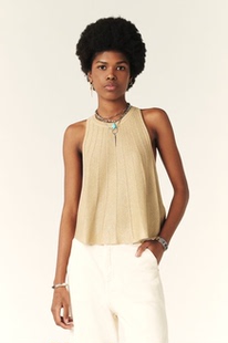 上衣飘逸benn背心bash1E24BENN 宽领口无袖 美国代购 ba&sh