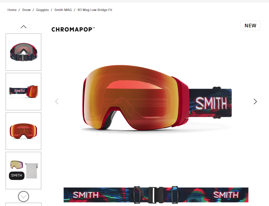 现货史密斯SMITH 4D MAG 大视野滑雪镜滑雪眼镜护目镜防雾镜片