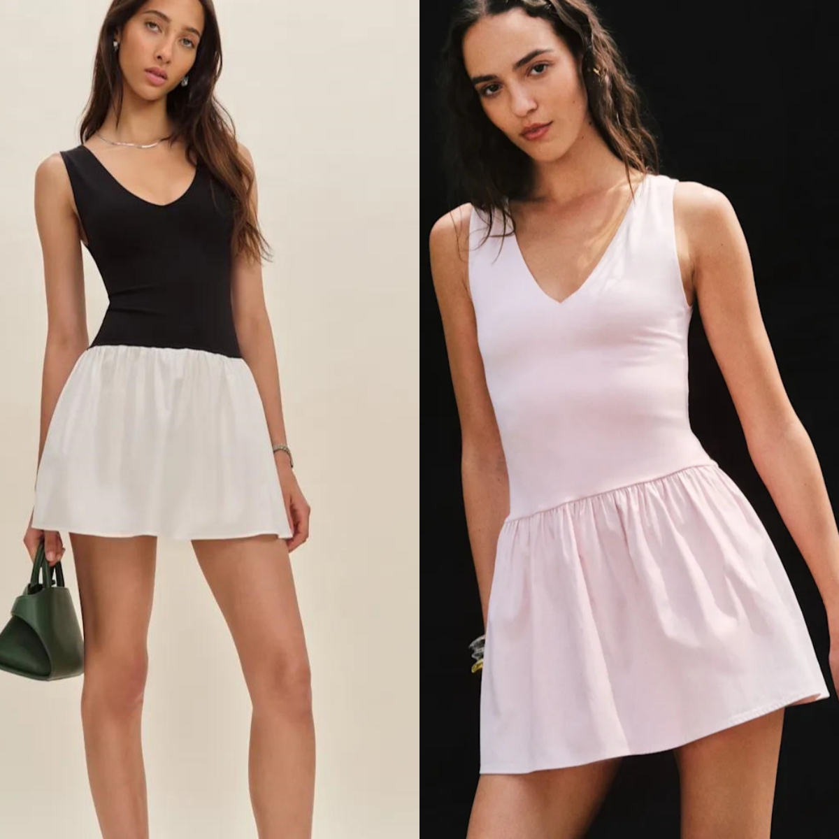 Reformation优雅短款连衣裙