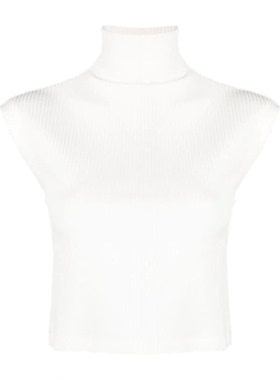 官网折扣款Maje 秋冬女装高领阔肩罗纹针织衫套头上衣 MFPTS00687