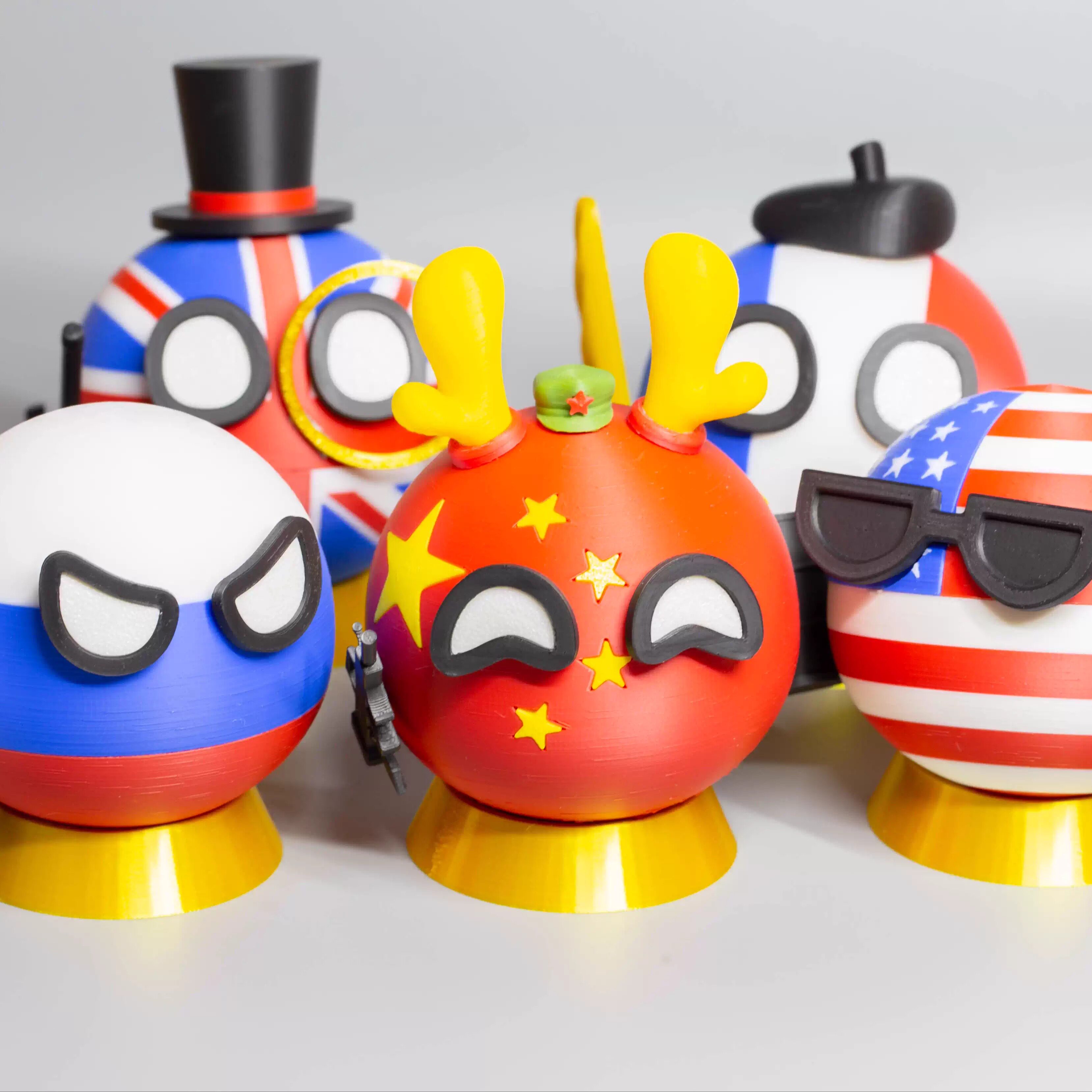 波兰球五常3D打印小金球摆件