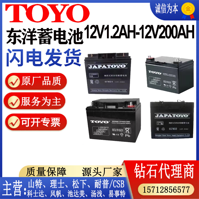 JAPATOYO东洋蓄电池全国包邮