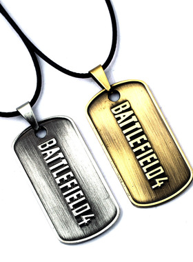 战地4 游戏周边饰品 男个性项链挂件 军牌吊坠狗牌项链厂家