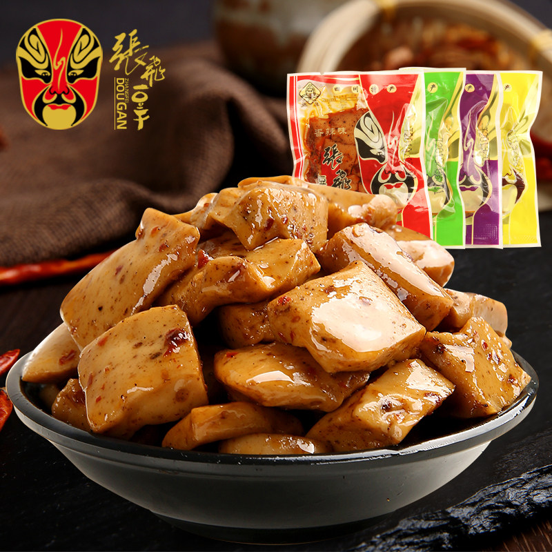 四川特产张飞招牌500g豆腐干小包装麻辣零食散装多口味十年老品种
