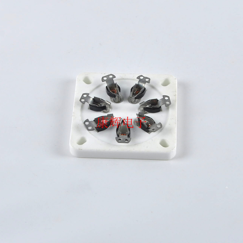 全新陶瓷平板7脚电子管座 GZC7-7 适用FD71 FD-71电子管搭棚用