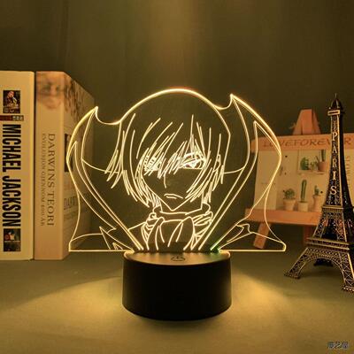 反叛的鲁路修周边叛逆的鲁鲁修手办立牌夜间小夜灯现货摆件礼物