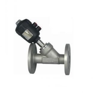 厂家供应不锈钢角座阀气动角座阀塑料头蒸汽法兰角座阀PTFE