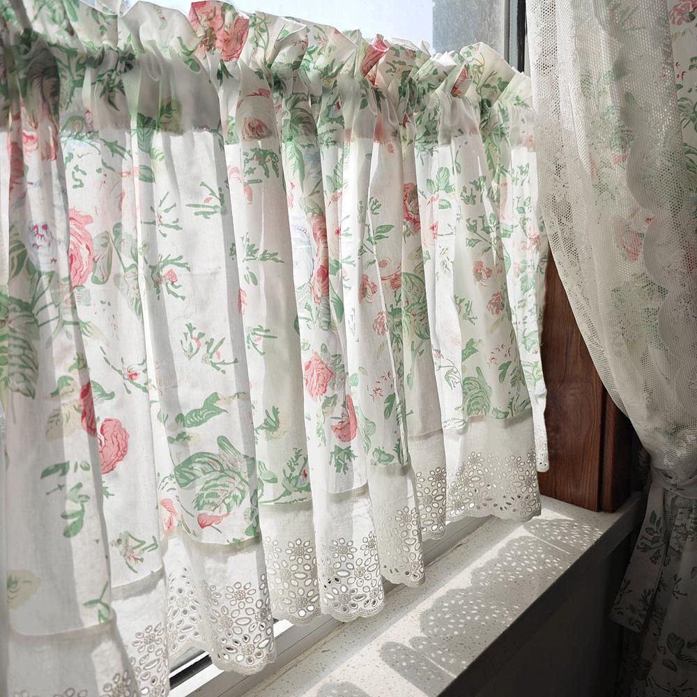 实用半帘遮挡帘法式韩式田园风