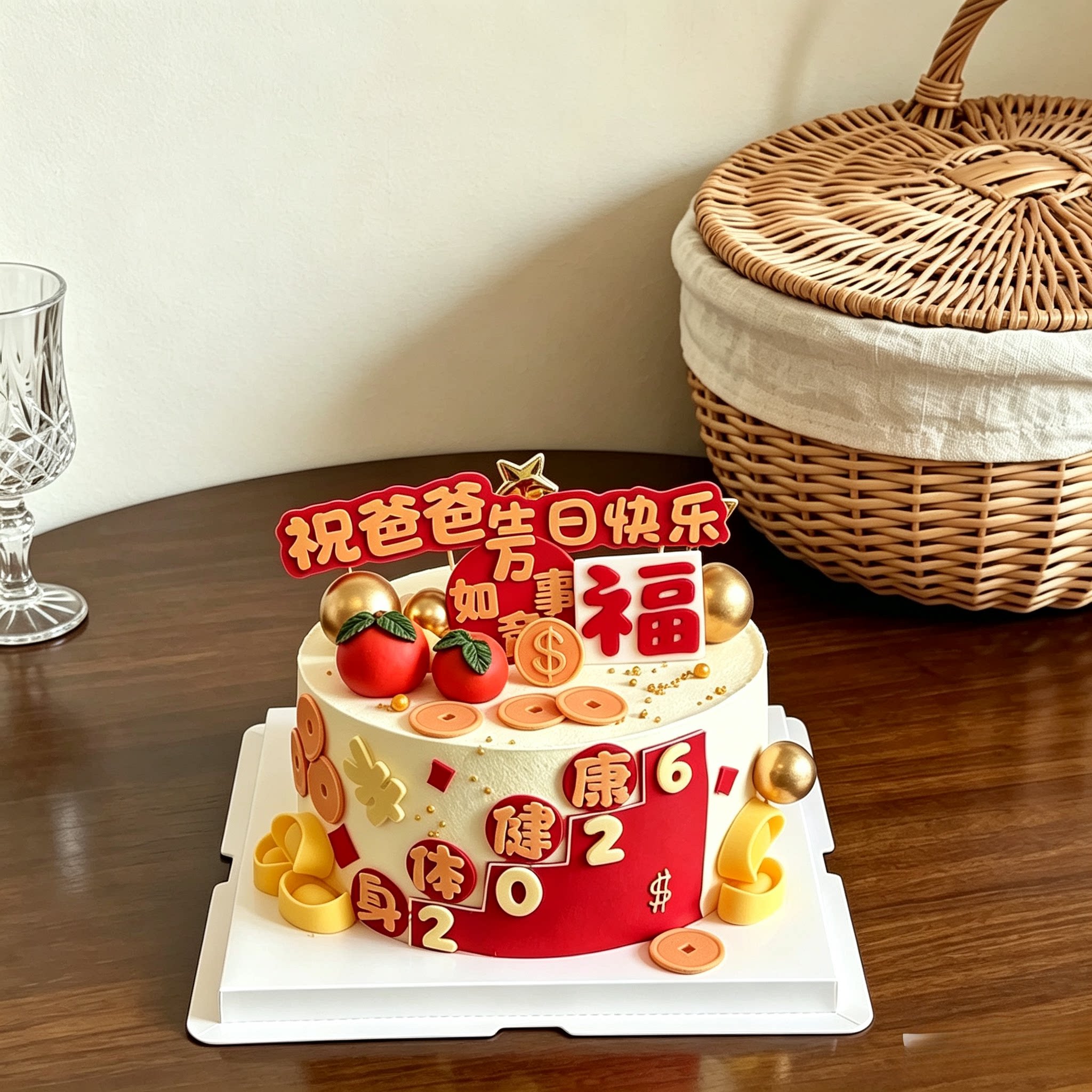 男士蛋糕网红定制送爸爸老公动物奶油生日蛋糕广州佛山同城配送
