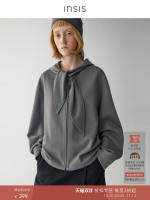 INSIS FEMME double-layer woven natural long-staple cotton top for women to wear more stylish hooded sweatshirts in autumn thumbnail 8